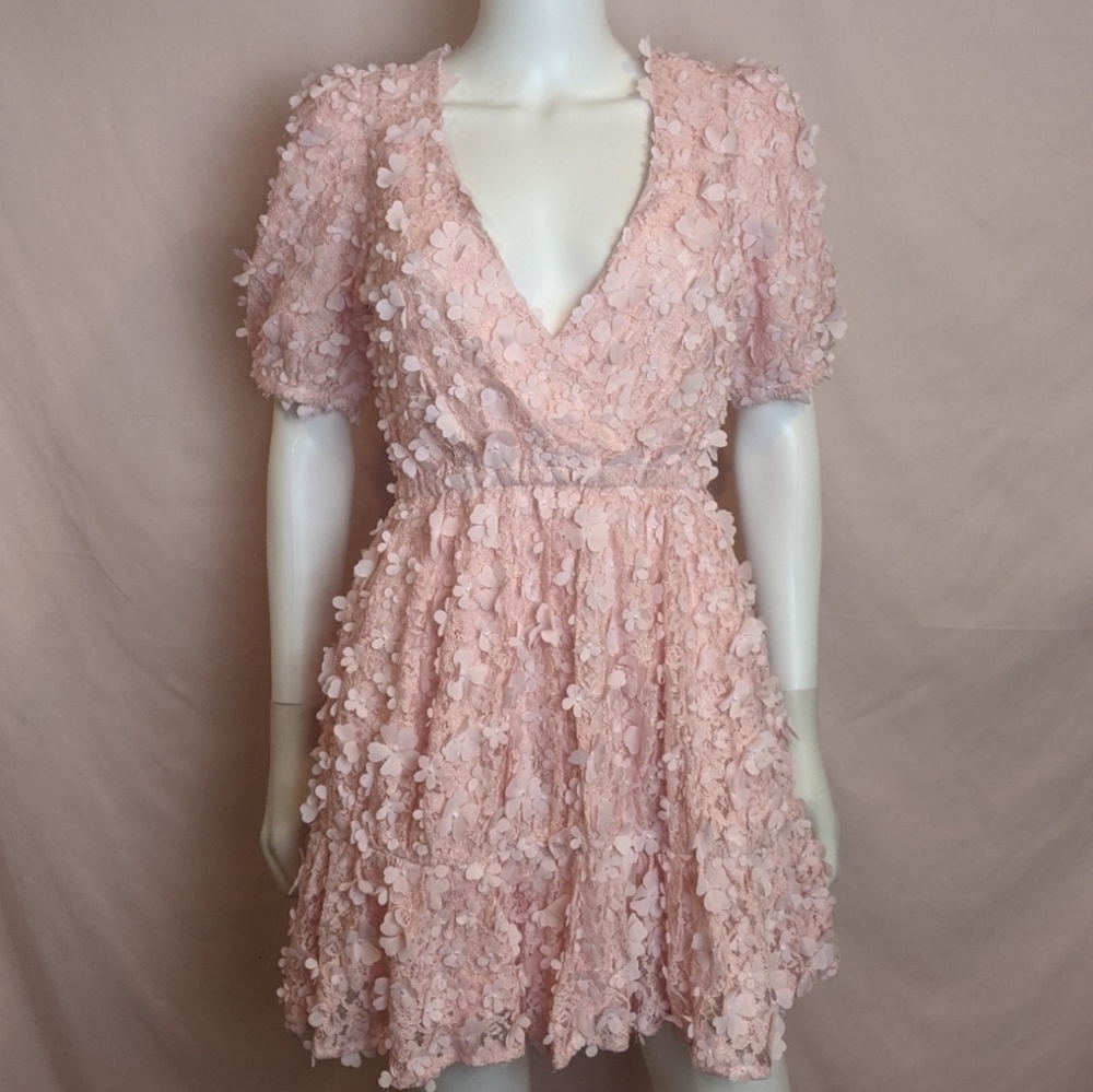 Majorelle Tanner Mini Dress in Baby Pink size Small